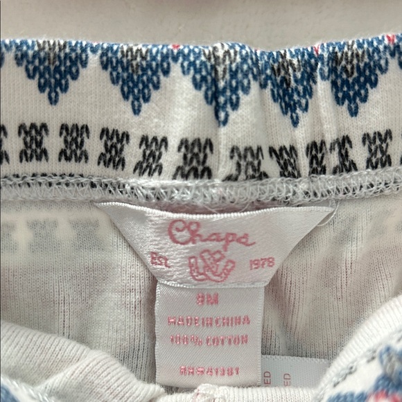 Chaps Vibrant Red Baby Dress with Ruffle Detail - Picture 3 of 6